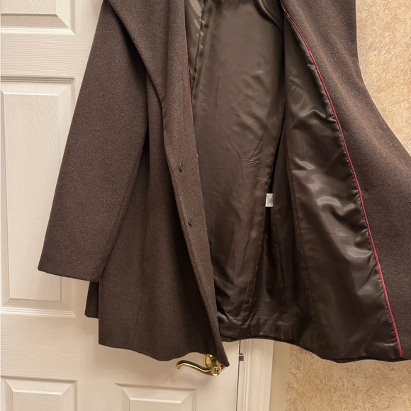 Calvin Klein Women's Dark Green Wool Women Coat Size 2X - Picture 2 of 6